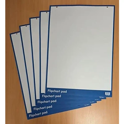 Image of ValueX Flipchart Pad, A1, 40 Perforated Sheets, Pack of 5
