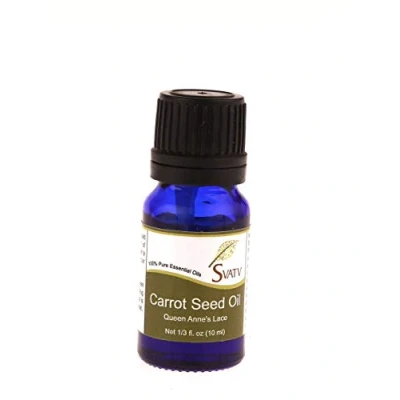 Image of SVATV Carrot Seed Essential Oil Therapeutic Grade Aromatherapy Oils Fragrance for Diffuser Yoga Massage &amp; DIY Personal Care 10 ml