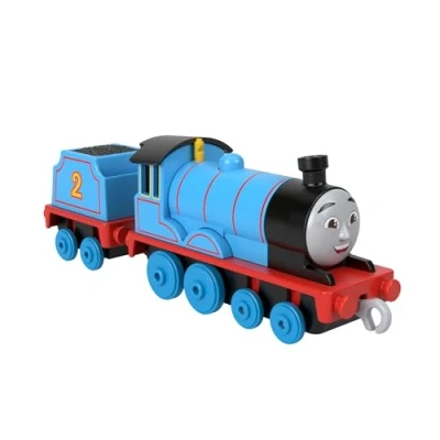 Image of Thomas &amp; Friends Diecast Toy Train Edward Push Along Engine with Tender for Preschool Pretend Play Ages 3+ Years, HTN29