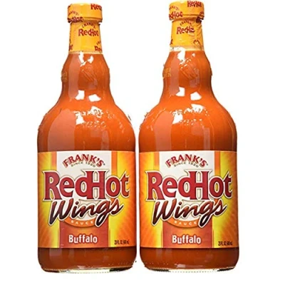 Image of Frank&#039;s Red Hot Buffalo Wing Sauce, Twin Pack (2 x 680ml botttles)