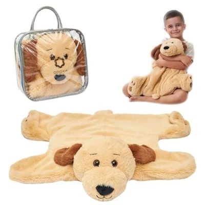 Image of ODOXIA Weighted Lap Pad for Kids Calming &amp; Comforting Dog Sensory Animals Pillow Needs Carrying Bag Included 2.3 KG