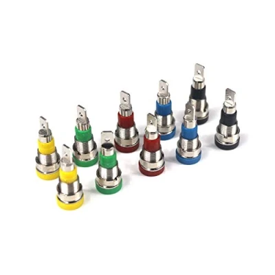 Image of Aofan 10 Pcs 4mm Banana Jack Binding Post Female Socket Plug Terminal Connector for Loudspeaker Amplifier Panel Mounting Test Probes (4mm)