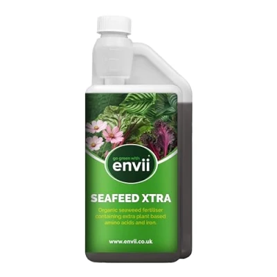 Image of envii SeaFeed Xtra Organic Liquid Seaweed Fertiliser Multipurpose Outdoor &amp; Indoor House Plant Food 1 Litre Makes up to 500L