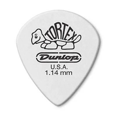 Image of Jim Dunlop 478P 1.14mm Tortex Jazz III Guitar Pick White (Pack of 12)
