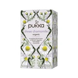 Image of Pukka Three Chamomile Tea Bags Organic (Pack of 20) 05060229012579