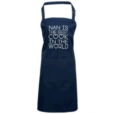 Image of Edward Sinclair NAN is The Best Cook in World&#039; Navy Apron