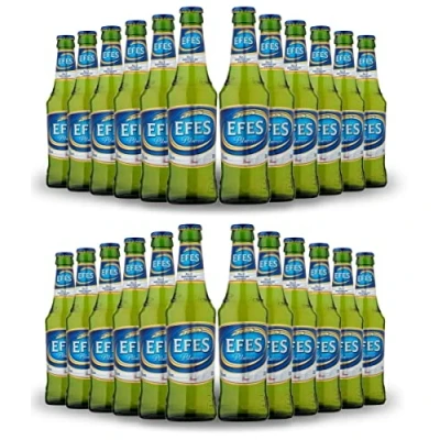 Image of EFES Pilsener Lager (24 x 330ml 5%) BOTTLES