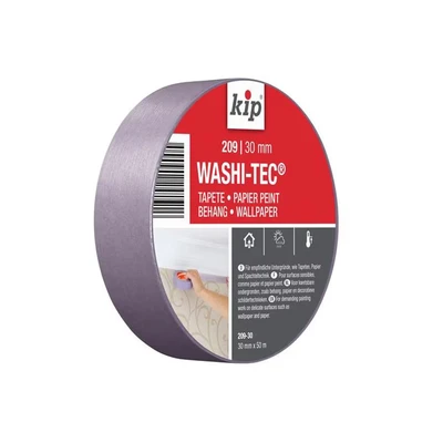 Image of Kip Low Tack Painters Masking Tape 30mm x 50m (1.5&quot;) for Painting and Decorating, Wallpaper, Paper, Sensitive Surfaces, Delicate Arts &amp; Crafts