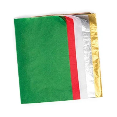Image of Baker Ross AR952 Christmas Tissue Paper Value Pack ⁠— Creative Art Supplies for Kids, Crafts, Gift Wrap, and Decorations (Pack of 20)