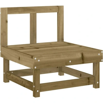 Image of vidaXL Garden Middle Sofa Impregnated Wood Pine