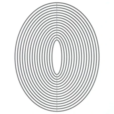 Image of Cutting Dies,16 Pack Metal Embossing Stencil Framelits Die Set Geometry DIY Frames cuts Stencils for Card Making Scrapbooking Album Decoration Oval