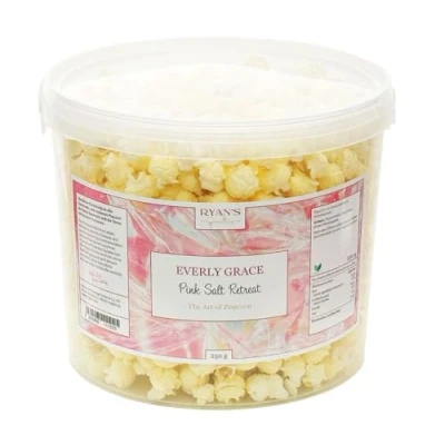 Image of Everly Grace Popcorn Pink Salt Retreat, 250 g Savory with Avocado Oil and Premium from Our Manufactory in Augsburg, Germany