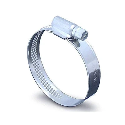 Image of 3 Pack 70mm &gt; 90mm Worm Drive 304 Stainless Steel Hose Pipe Clamps Clips