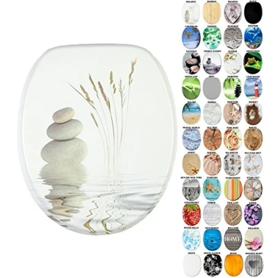Image of Sanilo Soft Close Toilet Seat, Wide Choice of New Seats, Stable Hinges, Easy to Mount (Balance)