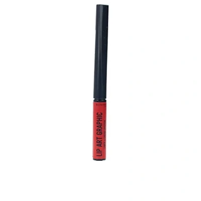 Image of Rimmel London Lip Art Graphic Liner &amp; liquid Lipstick 610 Hot Spot