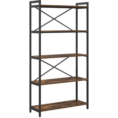 Image of Bookcase Smoked oak 80 x 30 153 cm Engineered wood vidaXL