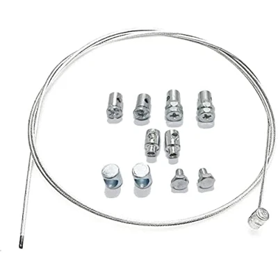 Image of Steel Throttle Cable,Universal Motorcycle Inner Clutch Brake Cable Repair Kit with Nipples Universal Parts,Universal for A1