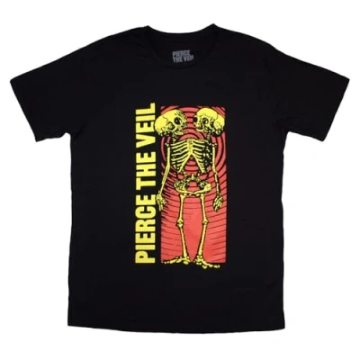 Image of Rock Off officially licensed products Pierce The Veil Wavy Skeleton T Shirt XL Black