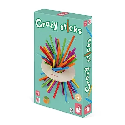 Image of Janod Crazy Sticks Skill Game In Wood For children from the Age of 3, J02695