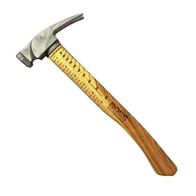 Image of Boss Hammer BH14TIHI18M 14 oz. Hickory Handle Milled Face Titanium