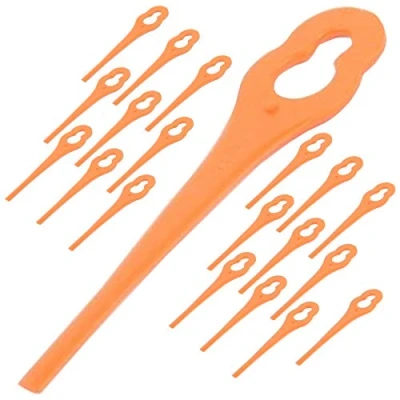 Image of SPARES2GO Plastic Blades Compatible with Lidl, fits Florabest &amp; Parkside Grass Trimmer Strimmer (Pack of 20)