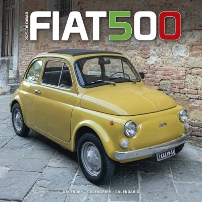 Image of Fiat 500 2025 Square Wall Calendar Car, Classic Motor Calendar: Original Avonside Kalender [Mehrsprachig] [Kalender]