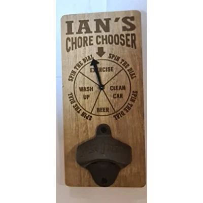 Image of H&amp;H Personalised Chore Chooser Bottle Opener Ian