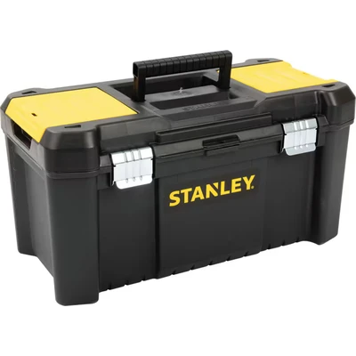 Image of STANLEY STST1 75521 Essential 19 Toolbox with Metal latches, Black/Yellow, Inch