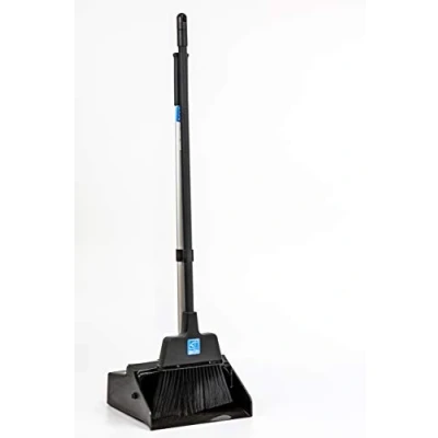 Image of Industrial Long Handled Square, Plastic Lobby Dustpan and Brush Set