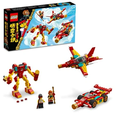 Image of LEGO 80030 Monkie Kid&#039;s Staff Creations Perfect Learn to Build Set for Youngsters Customisable Unlimited Play 5+ 309 Pieces