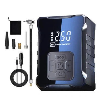 Image of Tire Inflator Pump Car Digital Tyre Air Compressor Portable Electric Cordless Inf