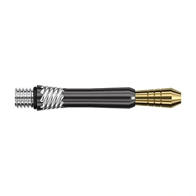 Image of Target Darts Unisex Heli Ti Black Dart Shafts, Black, Gold and Silver, M UK