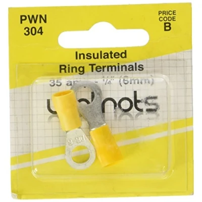 Image of Pearl PWN304 Ring Terminals Yellow