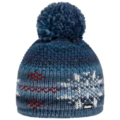 Image of Eisbär IKE Pompom Beanie Hat Knit Wool (One Size Blue)