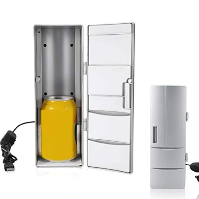 Image of Mini Fridge Compact Refrigerators, Portable Thermoelectric Cooler and Warmer for Skincare, Breast Milk, Foods, Medications, Bedroom Travel, 5V,1.2A