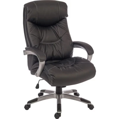 Image of Teknik Siesta 6916 Leather Reclining Executive Chair Black