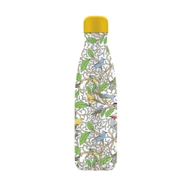 Image of Museums &amp; Galleries Insulated Drinks Bottle V&amp;A Design Artistic Birds and Tree by C.F.A Voysey 500ml Stainless Steel