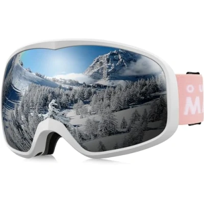 Image of OutdoorMaster Owl Ski Goggles OTG, Snow Snowboard for Men Women Youth, Anti Fog, 100% UV Protection