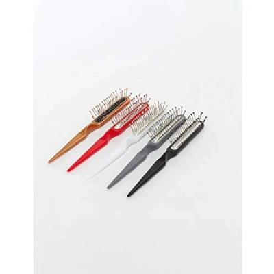 Image of LUTTMANN® Brushes with nubs in 4 colours for wigs, extensions, hairpieces, toupees synthetic hair and real (grey)