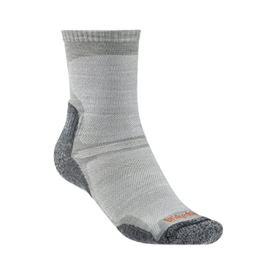 Image of Bridgedale HIKE Ultralight T2 Merino Performance Original Crew Men&#039;s Large Gunmetal