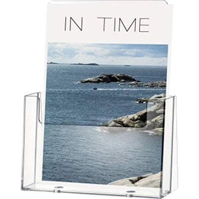 Image of helit H2352102 Table Display Shelf for DIN A5 Portrait Transparent