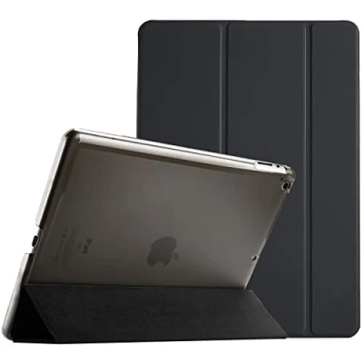 Image of ProCase for iPad 2nd 3rd 4th Generation Case (2012/2011 Model), Smart Cover 2/iPad 3 /iPad 4(Not Air/Air 2) Black