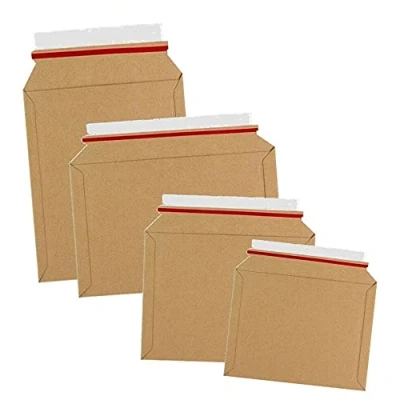 Image of Cardboard Mailer Envelopes C4 234MM X 334MM Capacity Book Mailers Royal Mail Large Letter Card Rigid Secure Postal Pack of 25