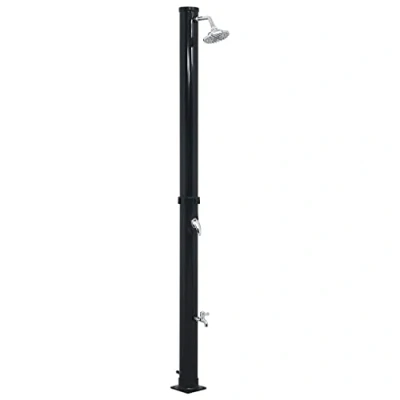 Image of vidaXL Solar Pool Shower Energy Efficient Outdoor with 20L Water Tank, Black PVC Body, Easy Installation, Heated