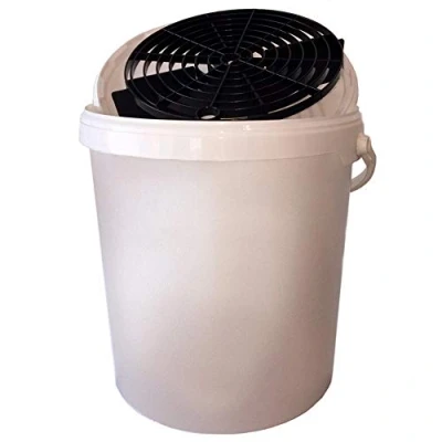 Image of AUTO STYLE Voodoo Ride ERwit+dk/grit Bucket 15L White + Cover Grid (Without Logo)