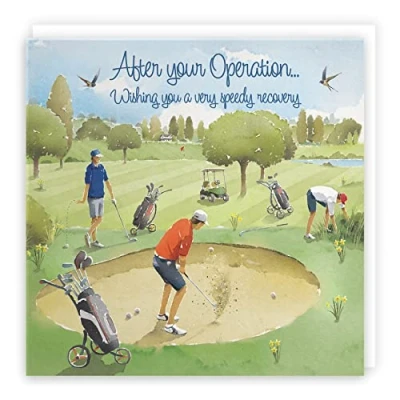 Image of Hunts England After Operation Golfing Card Milo&#039;s Gallery Collection Speedy Recovery Get Well Soon For Colleagues, Friends, Him, Men, etc.