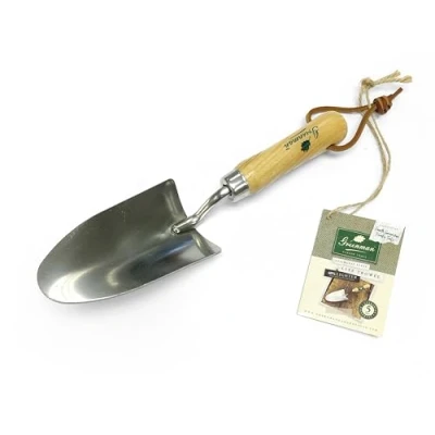 Image of Greenman Light Weight Trowel Stainless Steel Ash Handled 5 Year Warranty 25cm x 6.5cm