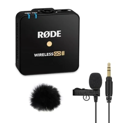 Image of RØDE Wireless GO II TX Microphone Module + Lavalier Keepdrum Fur Wind Protection