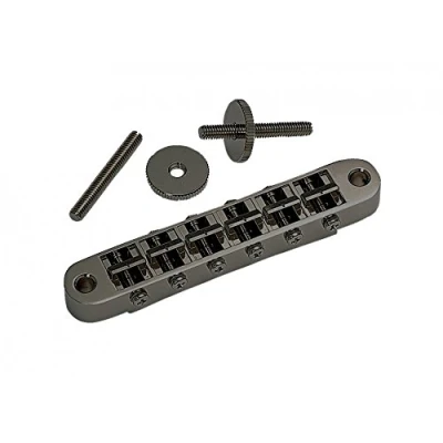 Image of Gotoh Nashville Tune O Matic Bridge Small Posts Black