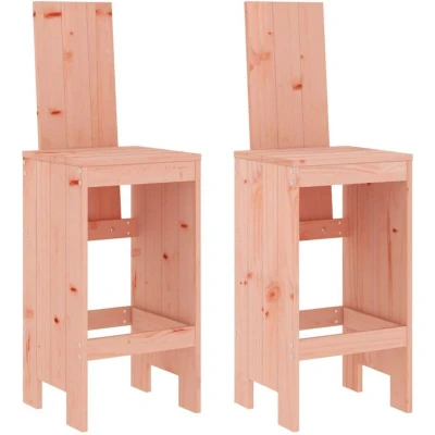 Image of vidaXL Bar Stools 2 pcs 40x42x120 cm Solid Wood Douglas